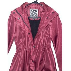 Small Red, Patterned BigChill jacket tighten-able and never worn!